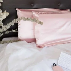 Funda Almohada de Satén Premium Pink 70x40cm