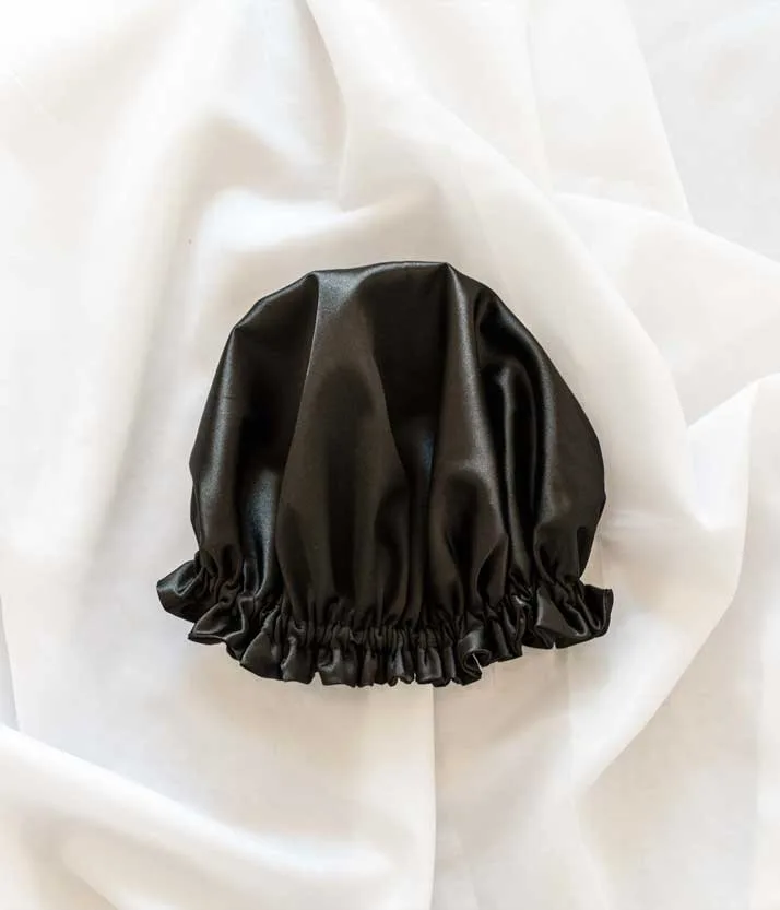 Cofia Satén Black Antifrizz