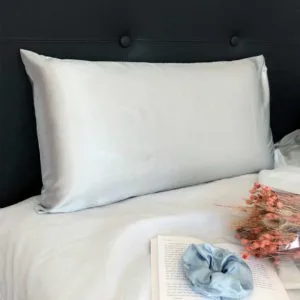 Funda Almohada de Satén Premium Gris Silver 70x40cm