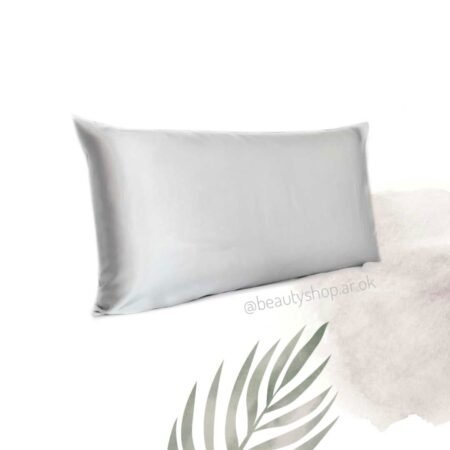 Funda Almohada de Satén Premium Gris Silver 70x40cm