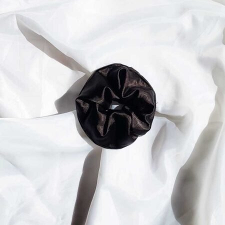 Scrunchie Satén Black