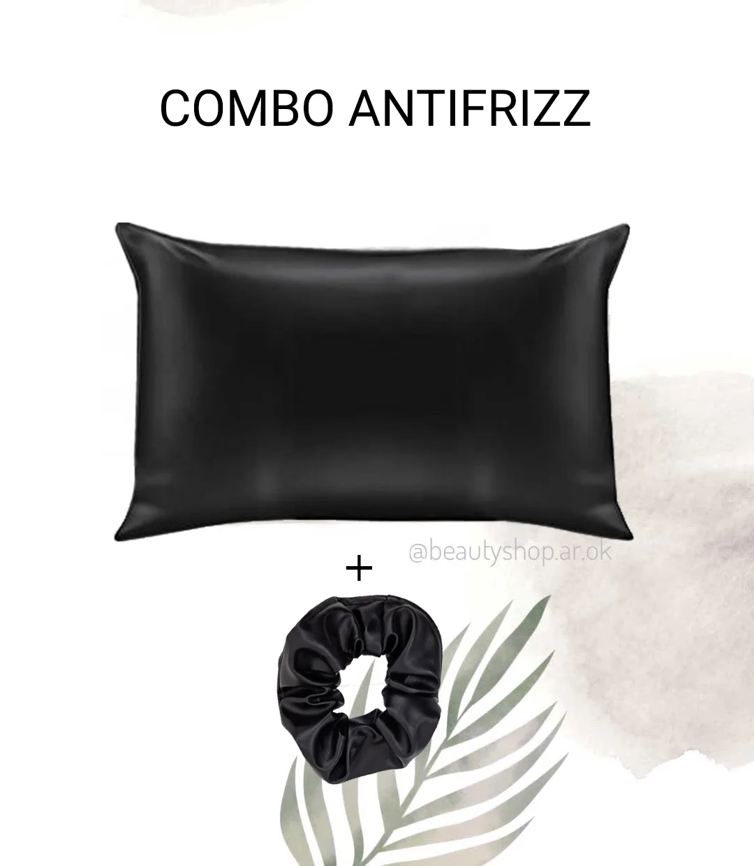 Combo Antifrizz Funda y Scrunchie Black
