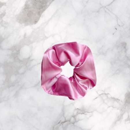 Scrunchie Satén Hot Pink