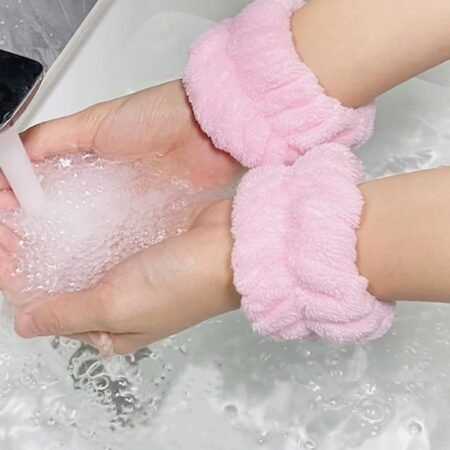 Muñequera skincare absorbente Rosa