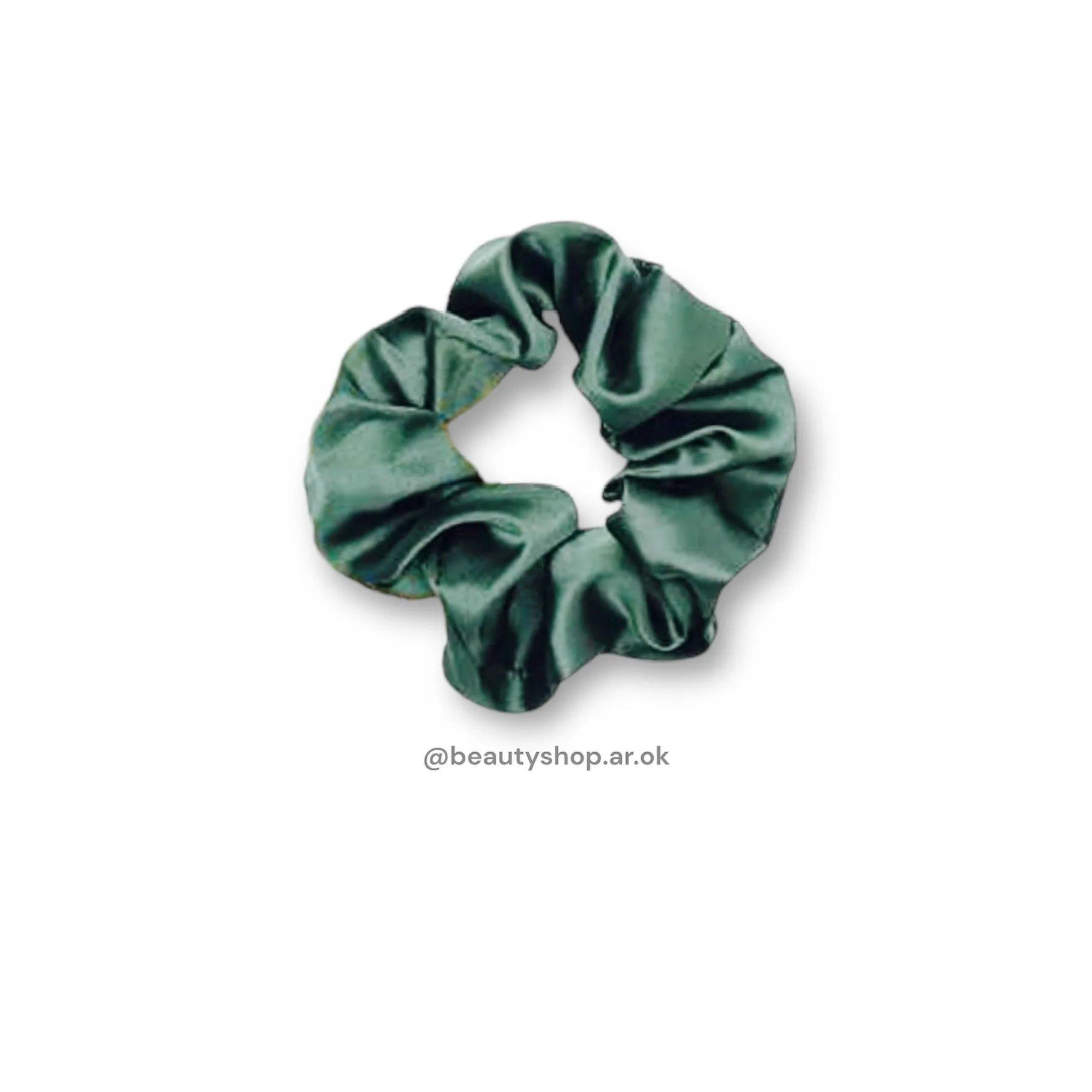 Scrunchie Satén Verde Oliva