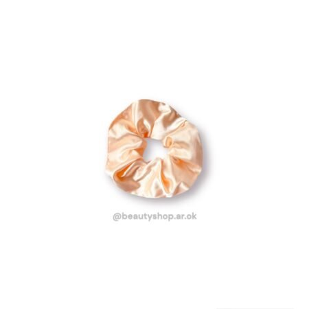 Scrunchie Satén Durazno pastel