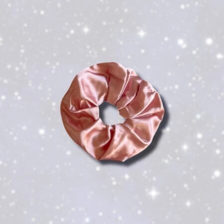 Scrunchie Satén Rosa Viejo